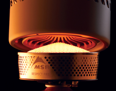 MSR Reactor stove burner glowing